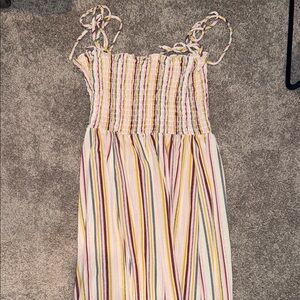 Striped Multicolor Womens Dress